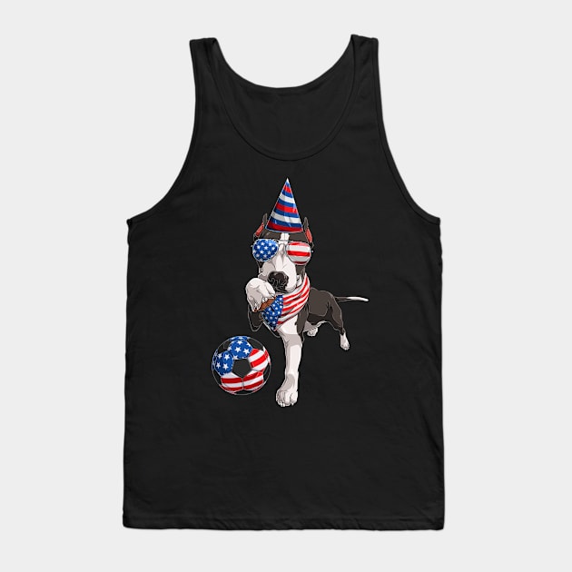 USA Flag American Soccer 2022 Pride Proud Support Squad Tank Top by KhanhVan